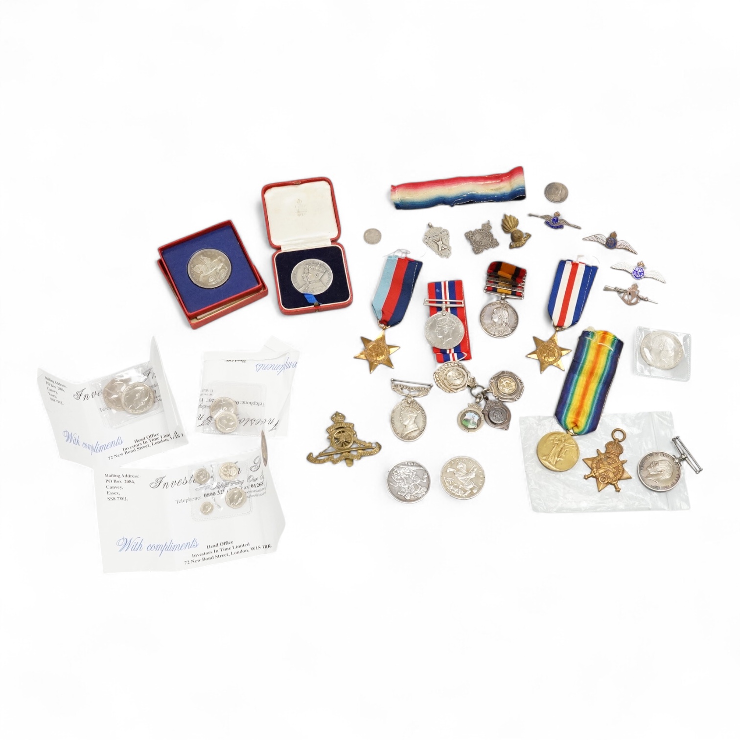 A Queen’s South Africa Medal awarded to 4397 Pte. R. Borley, 12: R: Lancers, with four claps for